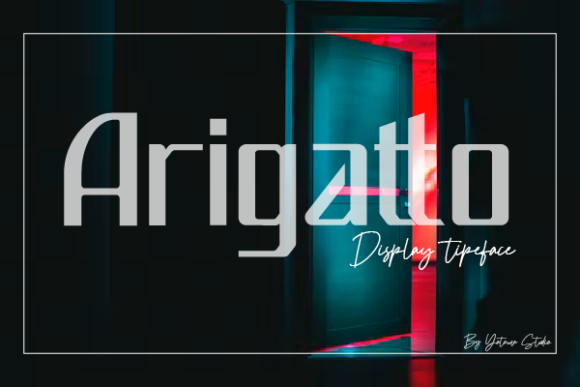 Arigatto Font: Elegant Display for Crafts