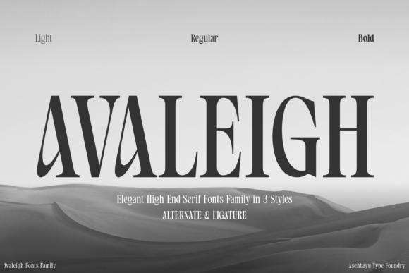 Avaleigh: Elegant Serif Font for Crafters