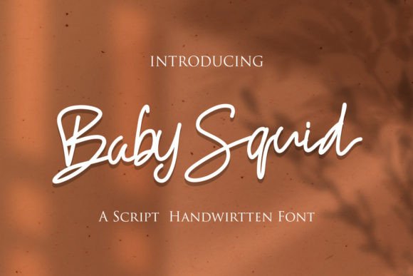 Baby Squid: A Luxurious Script Typeface for Editorial Design