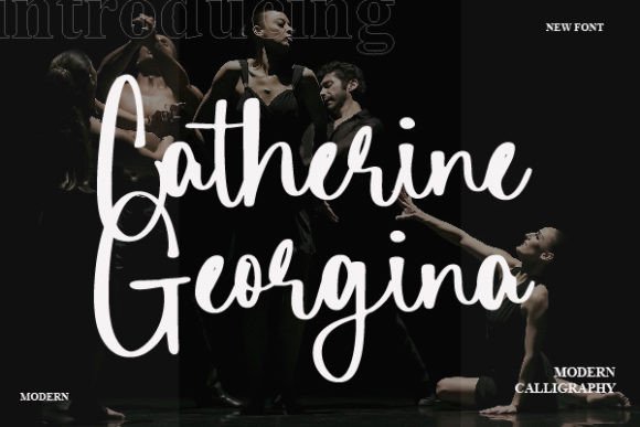 Catherine Georgina: A Deluxe Script Typeface for Elegant Branding