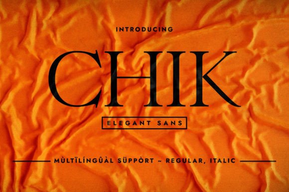 Chik: A Stylish Font for Small Business Success