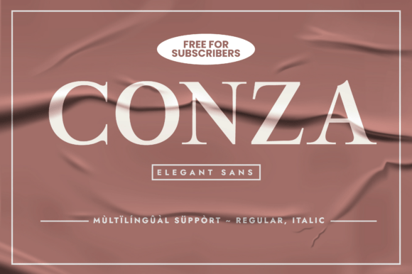 Conza: A Serif Font for Elegant Design