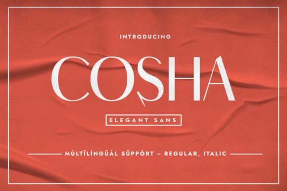 Cosha Font: Modern Sans Serif for Web Design
