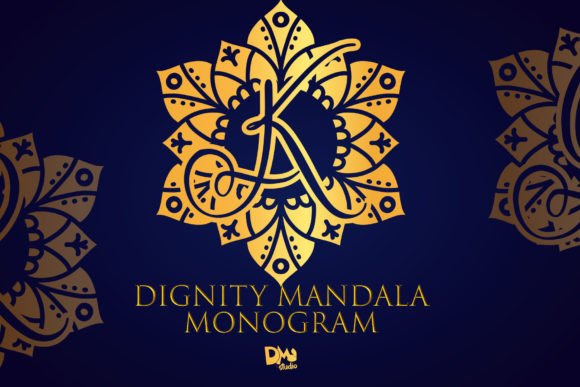 Dignity Mandala Monogram Font