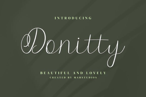 Donitty: A Handwritten Typeface for Modern Web Design