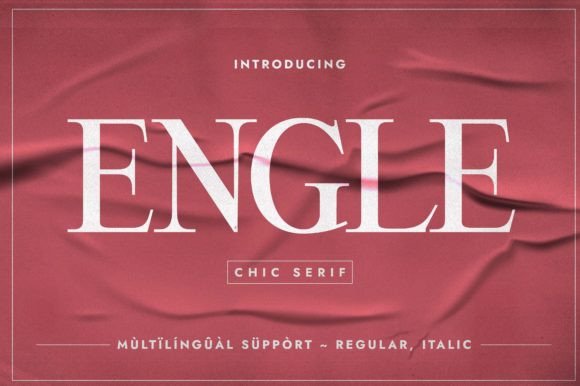 Engle: A Serif Font for Elegant Campaigns