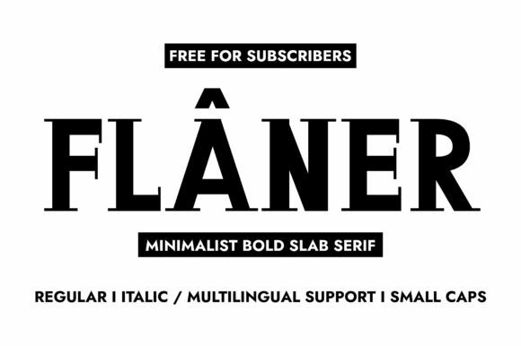Flaner: A Luxurious Slab Serif