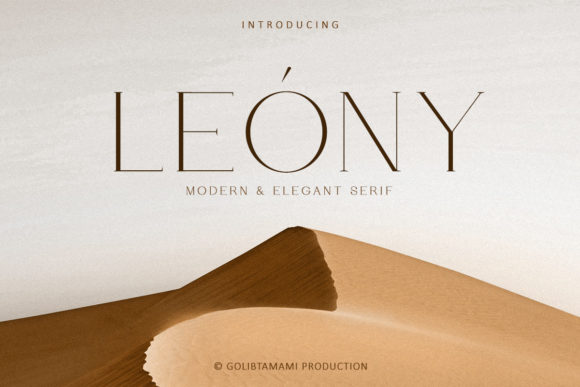 Leony: Elegant Serif Font for Branding