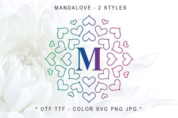 Mandalove: A Decorative Font for Creative Web Design