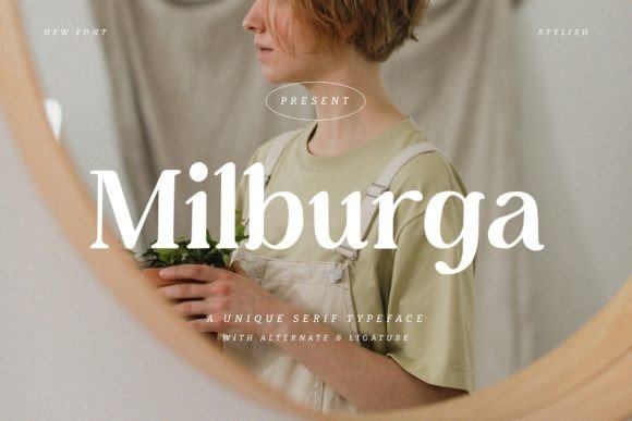 Milburga: Elegant Serif Font for Craft Creations