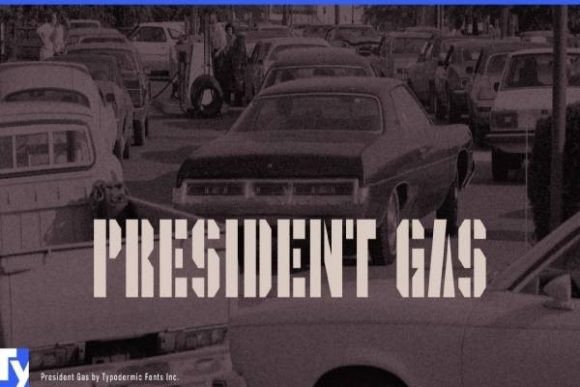President Gas: A Rugged Display Font for Web Design