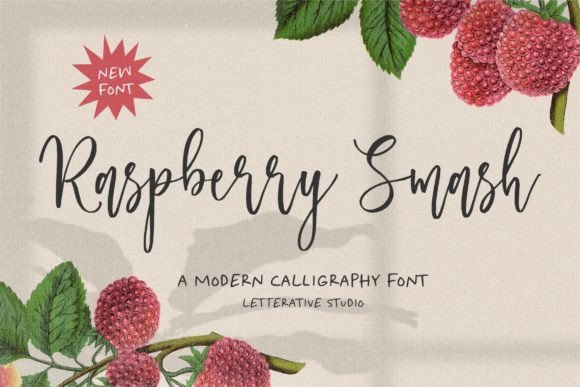 Raspberry Smash: A Handwritten Font for Modern Web Design