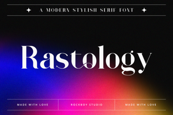Rastology: A Distinct Serif Font for Digital Design