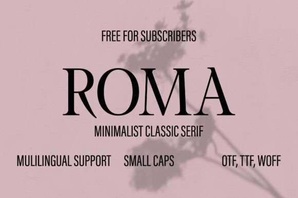 Roma: A Serif Font for Elegant Design