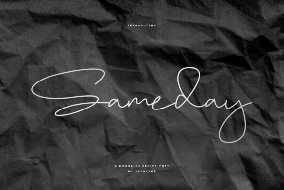 Sameday Font: The Perfect Handwritten Typeface for Crafters