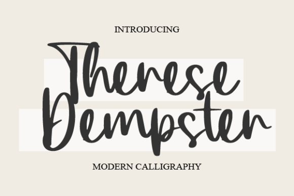 Therese Dempster: A Handwritten Font for Editorial Elegance